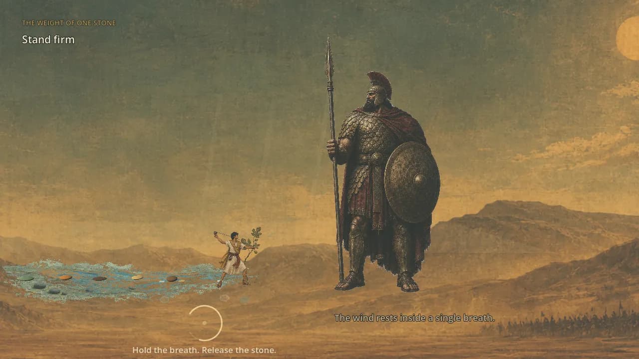 David faces Goliath before the final release