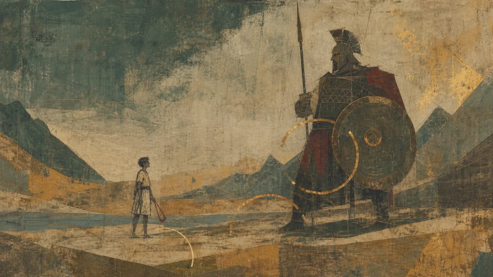 David & Goliath: One Stone