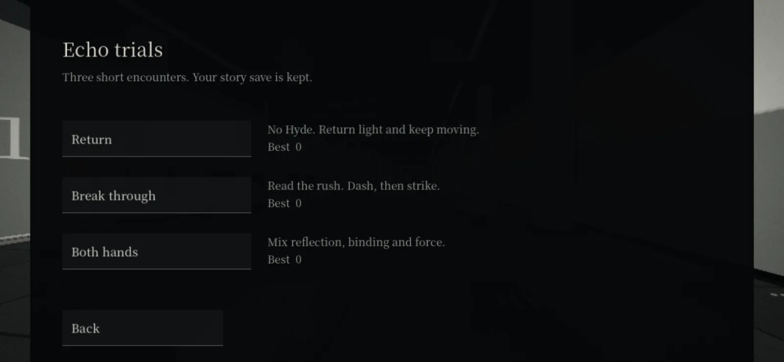 Three Echo trials await after the story
