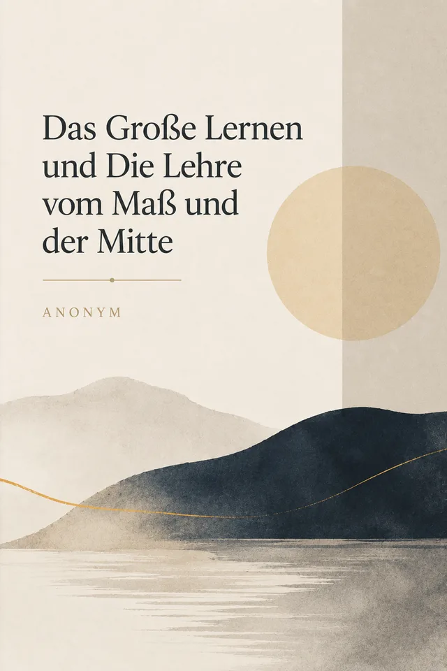 Das Große Lernen und Die Lehre vom Maß und der Mitte cover