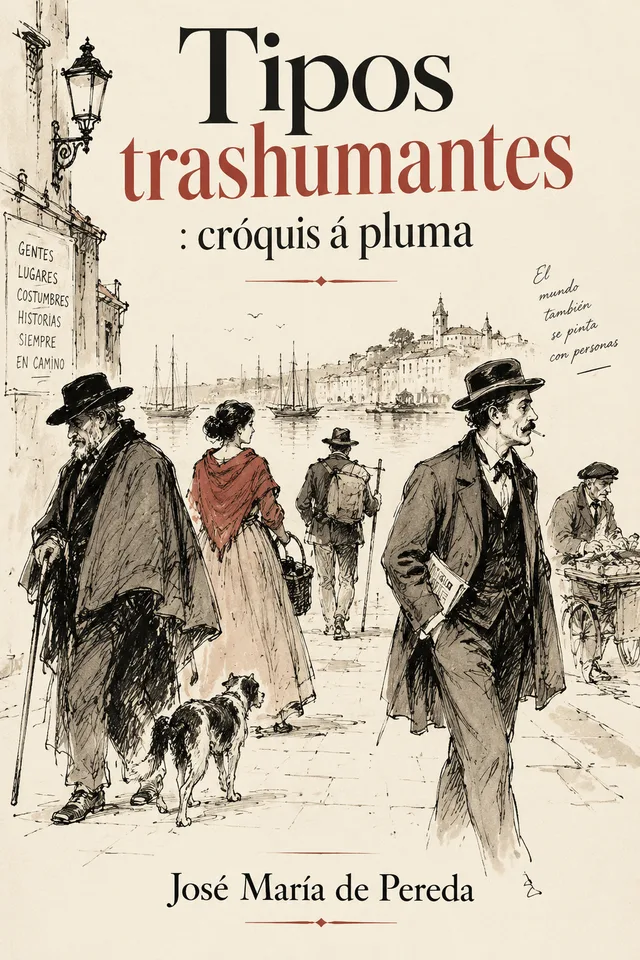 Tipos trashumantes : cróquis á pluma cover